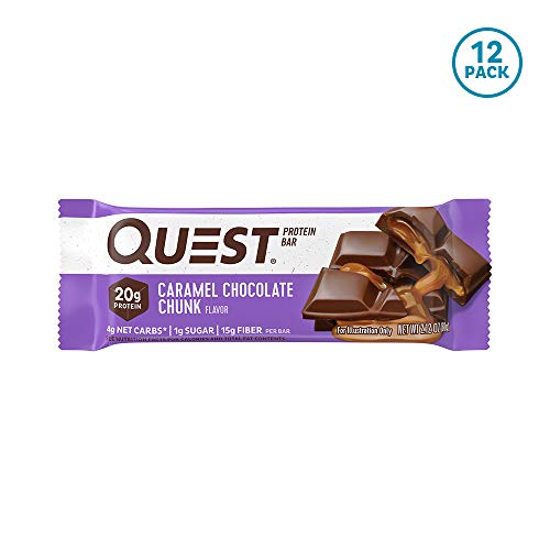 Quest Nutrition Caramel Chocolate Chunk Protein Bar, High Protei