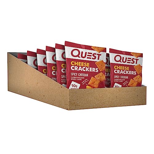 Quest Nutrition Cheese Crackers, Spicy Cheddar Blast, 10g of Pro...