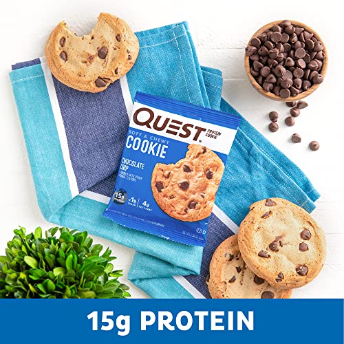 Quest Nutrition Chocolate Chip Protein Cookie, Keto Friendly, Hi...