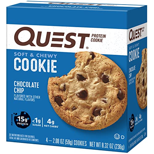 Quest Nutrition Chocolate Chip Protein Cookie, Keto Friendly, Hi...