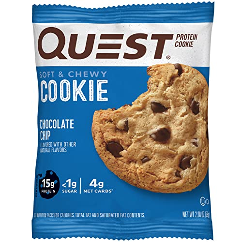 Quest Nutrition Chocolate Chip Protein Cookie, Keto Friendly, Hi...