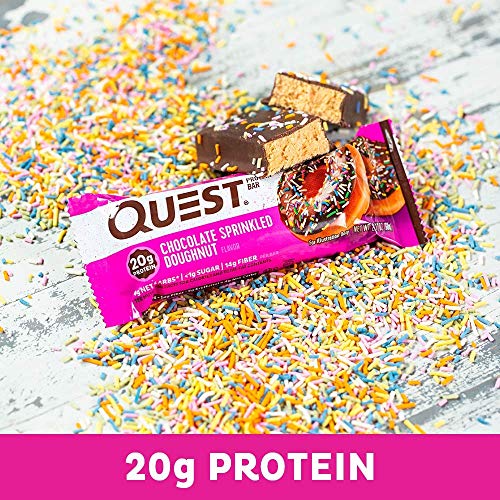 Quest Nutrition Chocolate Frosted Doughnut Protein Bar 12 Pack,