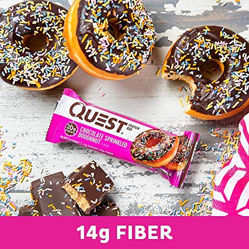 Quest Nutrition Chocolate Frosted Doughnut Protein Bar 12 Pack,