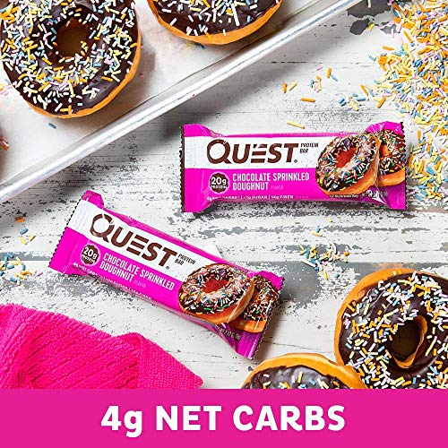 Quest Nutrition Chocolate Frosted Doughnut Protein Bar 12 Pack,