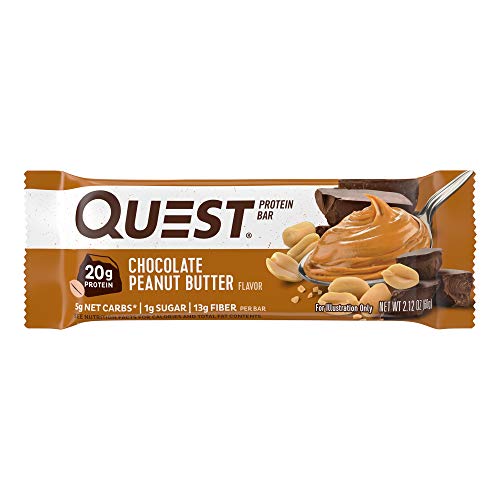 Quest Nutrition Chocolate Peanut Butter Protein Bar, High Protei
