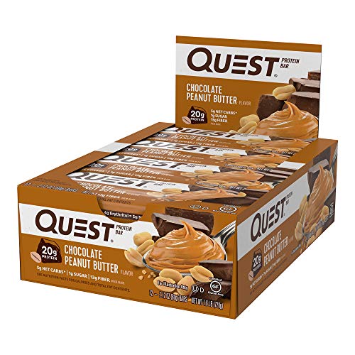 Quest Nutrition Chocolate Peanut Butter Protein Bar, High Protei