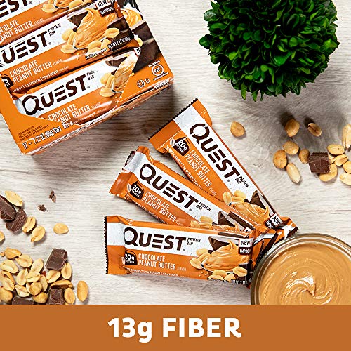 Quest Nutrition Chocolate Peanut Butter Protein Bar, High Protei