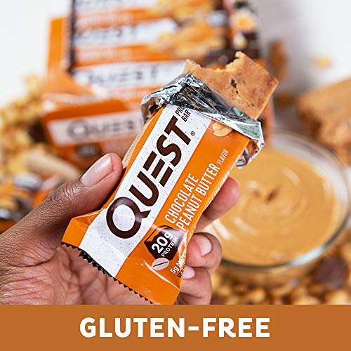 Quest Nutrition Chocolate Peanut Butter Protein Bar, High Protei