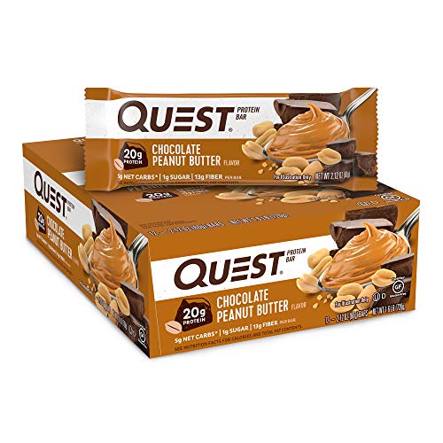 Quest Nutrition Chocolate Peanut Butter Protein Bar, High Protei