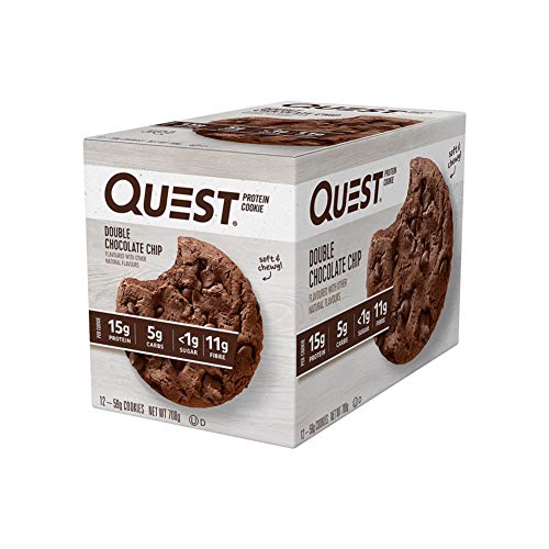 Quest Nutrition Double Chocolate Chip Protein Cookie, High Prote