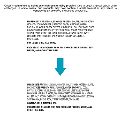 Quest Nutrition Mini Cookies & Cream Protein Bars, High Protein,...