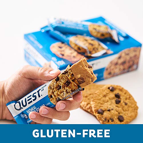 Quest Nutrition Oatmeal Chocolate Chip Protein Bar, High Protein