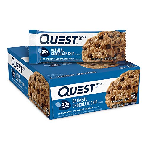 Quest Nutrition Oatmeal Chocolate Chip Protein Bar, High Protein