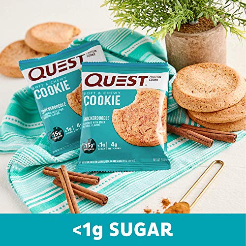 Quest Nutrition Snickerdoodle Protein Cookie, High Protein, Low ...