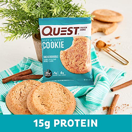 Quest Nutrition Snickerdoodle Protein Cookie, High Protein, Low ...
