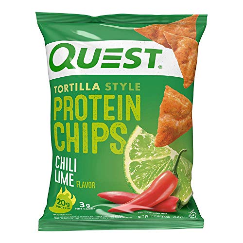 Quest Nutrition Tortilla Style Protein Chips, Chili Lime, Baked,
