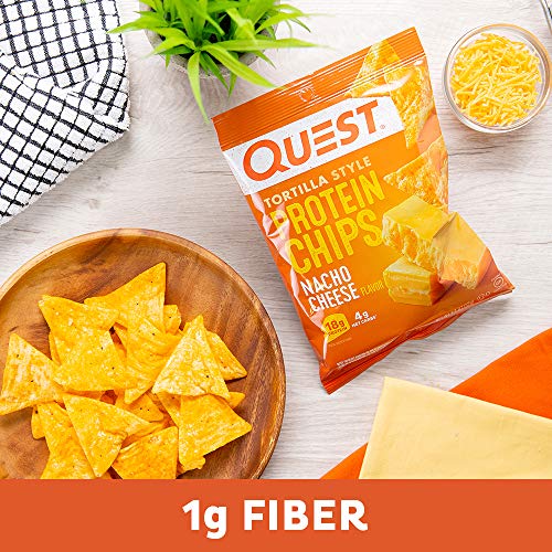 Quest Nutrition Tortilla Style Protein Chips, Low Carb, Nacho Ch...