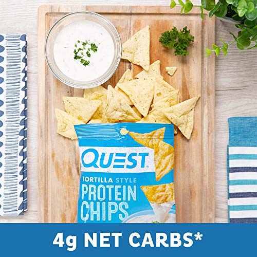 Quest Nutrition Tortilla Style Protein Chips, Ranch, Baked, 1.1