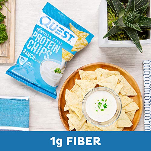 Quest Nutrition Tortilla Style Protein Chips, Ranch, Baked, 1.1