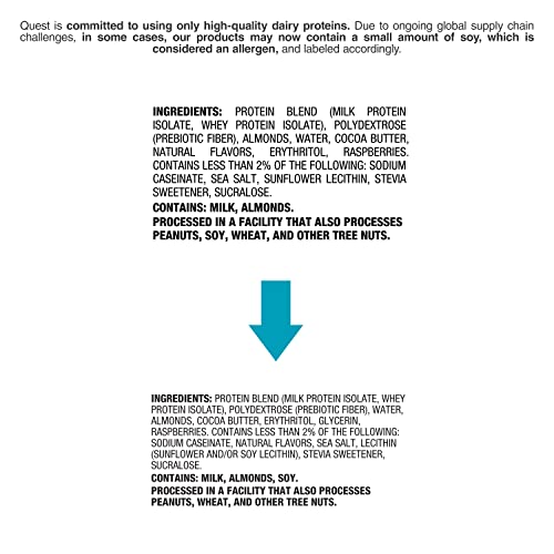 Quest Nutrition White Chocolate Raspberry Protein Bars, High Pro...