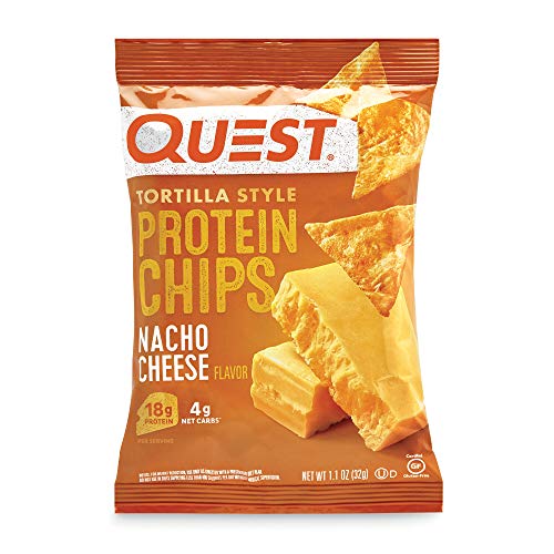 Quest Tortilla Style Protein Chips Nacho Cheese 8 Bags