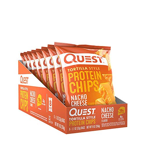 Quest Tortilla Style Protein Chips Nacho Cheese 8 Bags