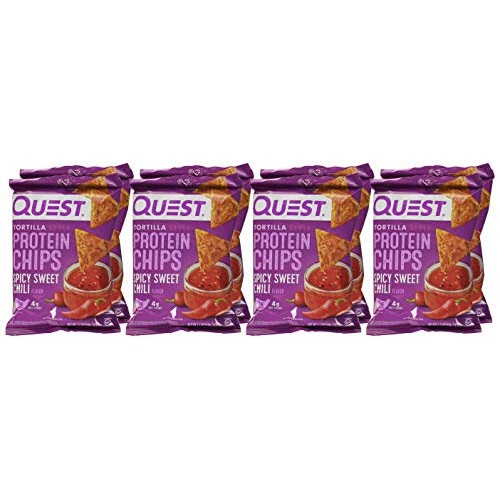 Quest Tortilla Style Protein Chips Spicy Sweet Chili 8 Bags