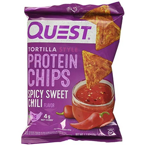 Quest Tortilla Style Protein Chips Spicy Sweet Chili 8 Bags