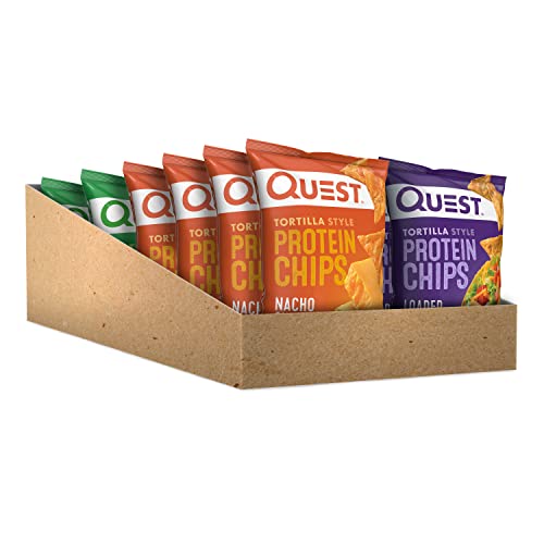 Quest Tortilla Style Protein Chips Variety Pack, Chili Lime, Nac... Quest Tortilla Style Protein Chips Variety Pack, Chili Lime, Nac...