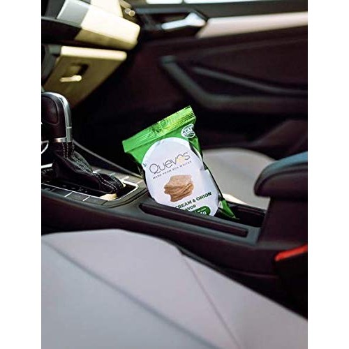 Quevos Keto Sour Cream And Onion Flavor - Low Carb Egg White Chi
