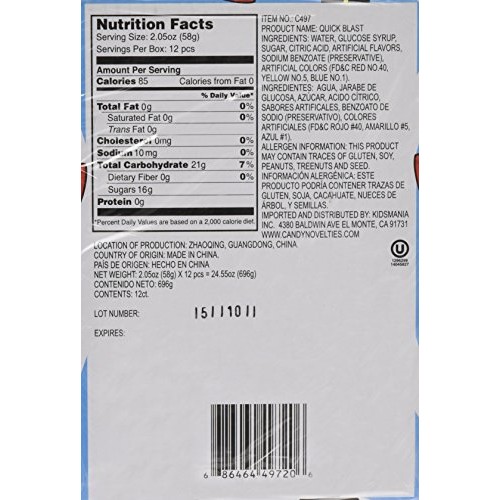 Wholesale Kidsmania Quick Blast Sour Candy