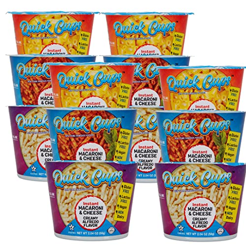 Quick Cups Instant Mac & Cheese Cups- Gluten-Free, Dairy-Free, V...