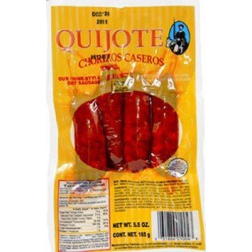 Chorizos Quijote. 4 Chorizos Per Pack. 5.5 Oz 4 Packs Total 16 C