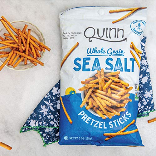 Quinn Snacks Non-Gmo And Gluten Free Pretzels, Classic Sea Salt,