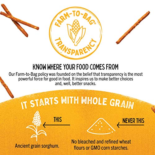 Quinn Whole Grain Touch Of Honey Pretzel Stick, 7 Ounce Bag 4 C