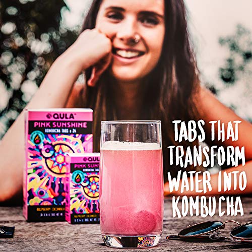 Qula Kombucha Drink Tabs Queen Of Cups Guava Rose Flavor Trans