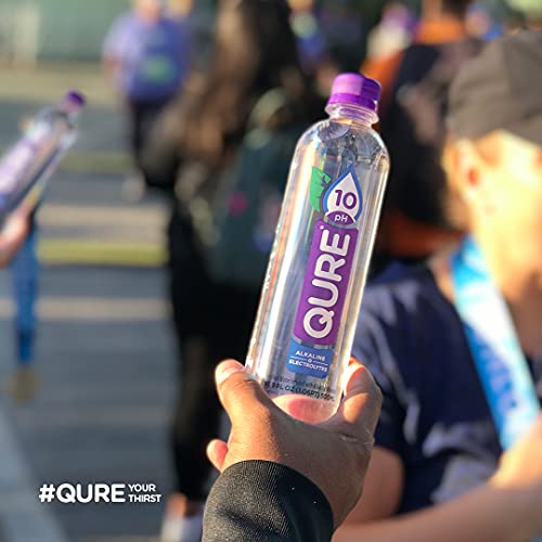 QURE Water, Premium 10 pH Ionized Alkaline Bottled Water, Silky ... QURE Water, Premium 10 pH Ionized Alkaline Bottled Water, Silky ...