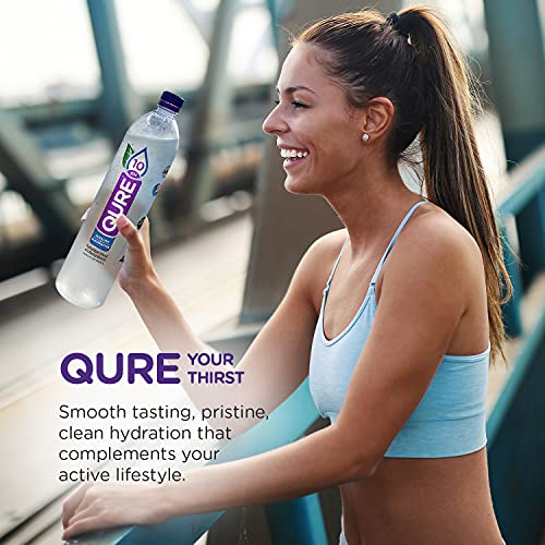 QURE Water, Premium 10 pH Ionized Alkaline Bottled Water, Silky ... QURE Water, Premium 10 pH Ionized Alkaline Bottled Water, Silky ...