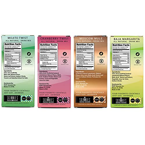 Rsvp Skinnies - 0 Calorie Mixers - Maui Mai Tai, 4-Boxes 6 Pack