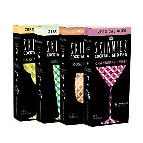 Rsvp Skinnies - 0 Calorie Mixers - Variety Pack, 4-Boxes 6 Pack