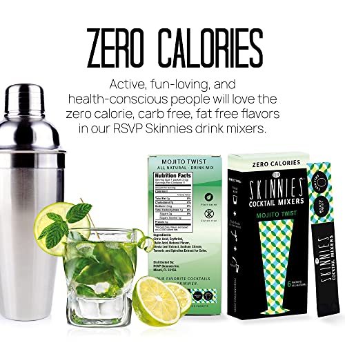 Rsvp Skinnies - 0 Calorie Mixers - Mojito Twist, 4-Boxes 6 Pack