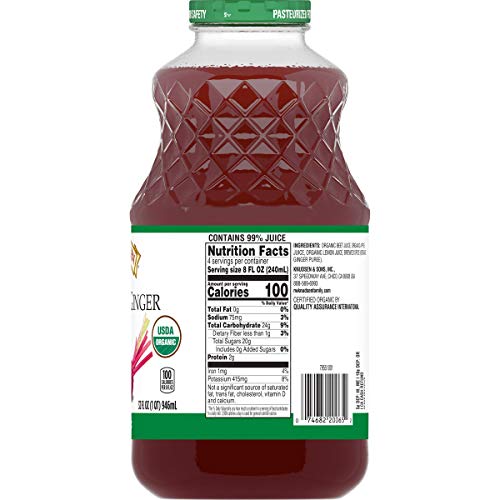 R.W. Knudsen Family Organic Beet Apple Ginger Juice Beverage, 32...