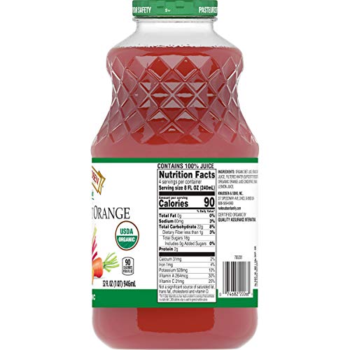 R.W. Knudsen Family Organic Beet Carrot Orange Juice Blend, 32 O