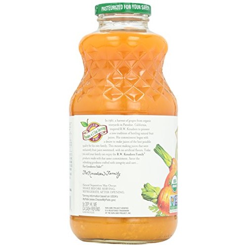 R.W. Knudsen Family Organic Orange Carrot Juice Blend, 32 Ounces