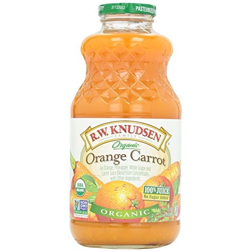 R.W. Knudsen Family Organic Orange Carrot Juice Blend, 32 Ounces