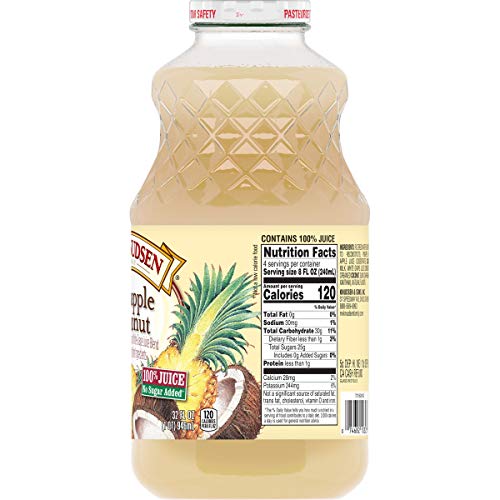 Knudsen Juice, Pineapple Coconut, 1 Quart