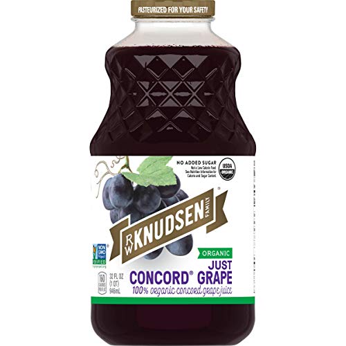 R.W. Knudsen Organic Just Concord Grape Juice, 32 Ounces Packag...