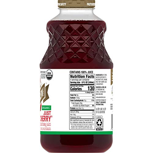 R.W. Knudsen Organic Just Tart Cherry Juice, 32 Ounces Packagin