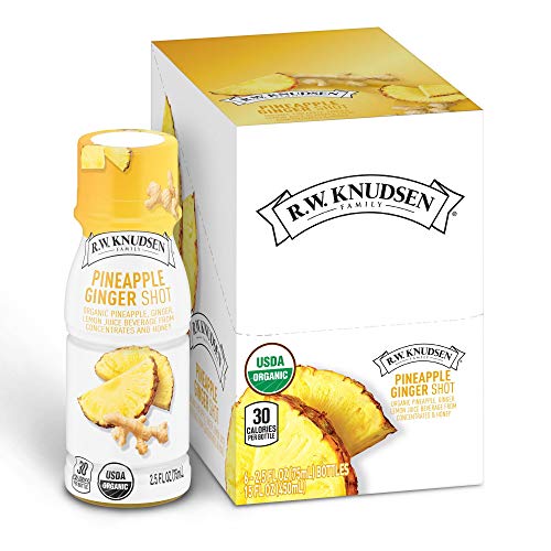 R.W. Knudsen Organic Pineapple Ginger Juice Shots, 2.5 Fluid Oun