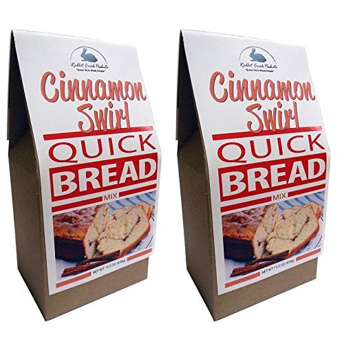 Rabbit Creek Cinnamon Swirl Quick Bread Mix Pack of 2 - Easy Gou...